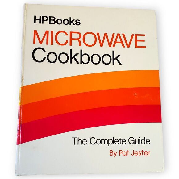 VTG 1982 HP Books Microwave Cookbook Complete Guide Pat Jester 5-Ring Binder - Picture 1 of 16